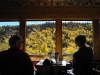 A first-class ticket gets you a seat in the tourist or parlor car, but even the coaches offer a view and a beer. Photo © William P. Diven.