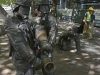 Firefighters in bronze