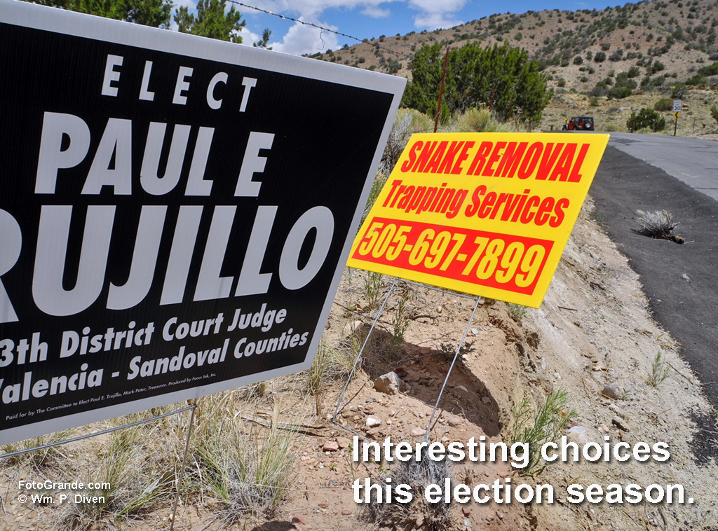 On the New Mexico campaign trail. © William P. Diven.