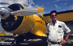 Tom Mayer and his Staggerwing, 1992. © William P. Diven.