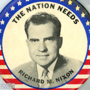 1960 Nixon campaign pin. Author's collection.