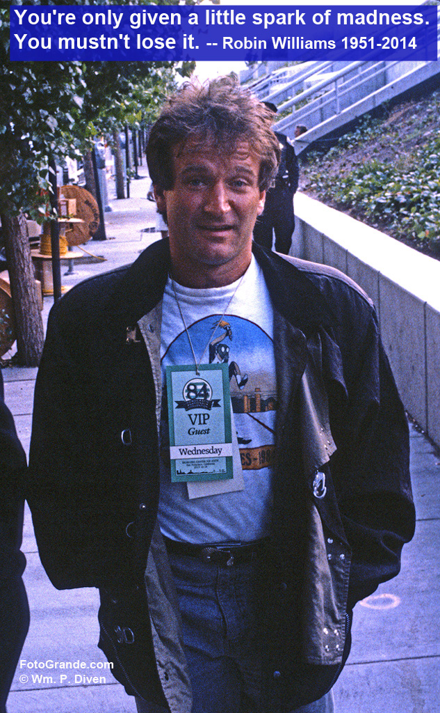 Robin Williams, San Francisco, 1984. Photo © William P. Diven.