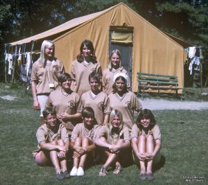 Leaders in Training aka junior counselors. Phantom Lake YMCA Camp girls' sessions. Summer 1967. © William P. Diven. (Click to enlarge)