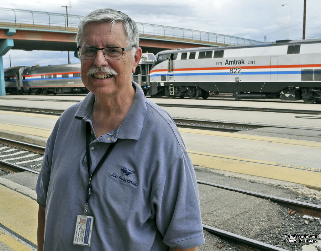 Amtrak President Joe Boardman in Albuquerque.