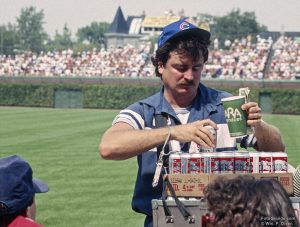 Beer and baseball were meant for daytime consumption at Wrigley Field. Cubs vs. Giants, 1991. Photo © William P. Diven. (Click photo to enlarge)